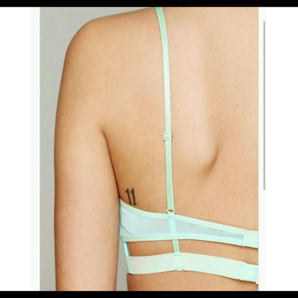 Free People Blue Double Wing Mesh Bra - Picture 3 of 7